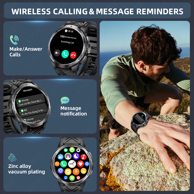 LIGE-relojes inteligentes con  - Outdoor Sport News reseña y precio
