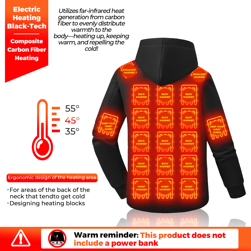 Sudadera con capucha calefacta - Outdoor Sport Coat reseña y precio