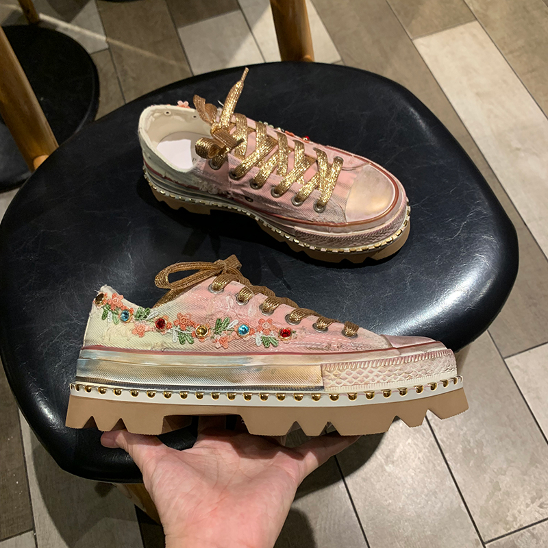 Zapatillas de Lona con Flores  - Outdoor Sport News reseña y precio