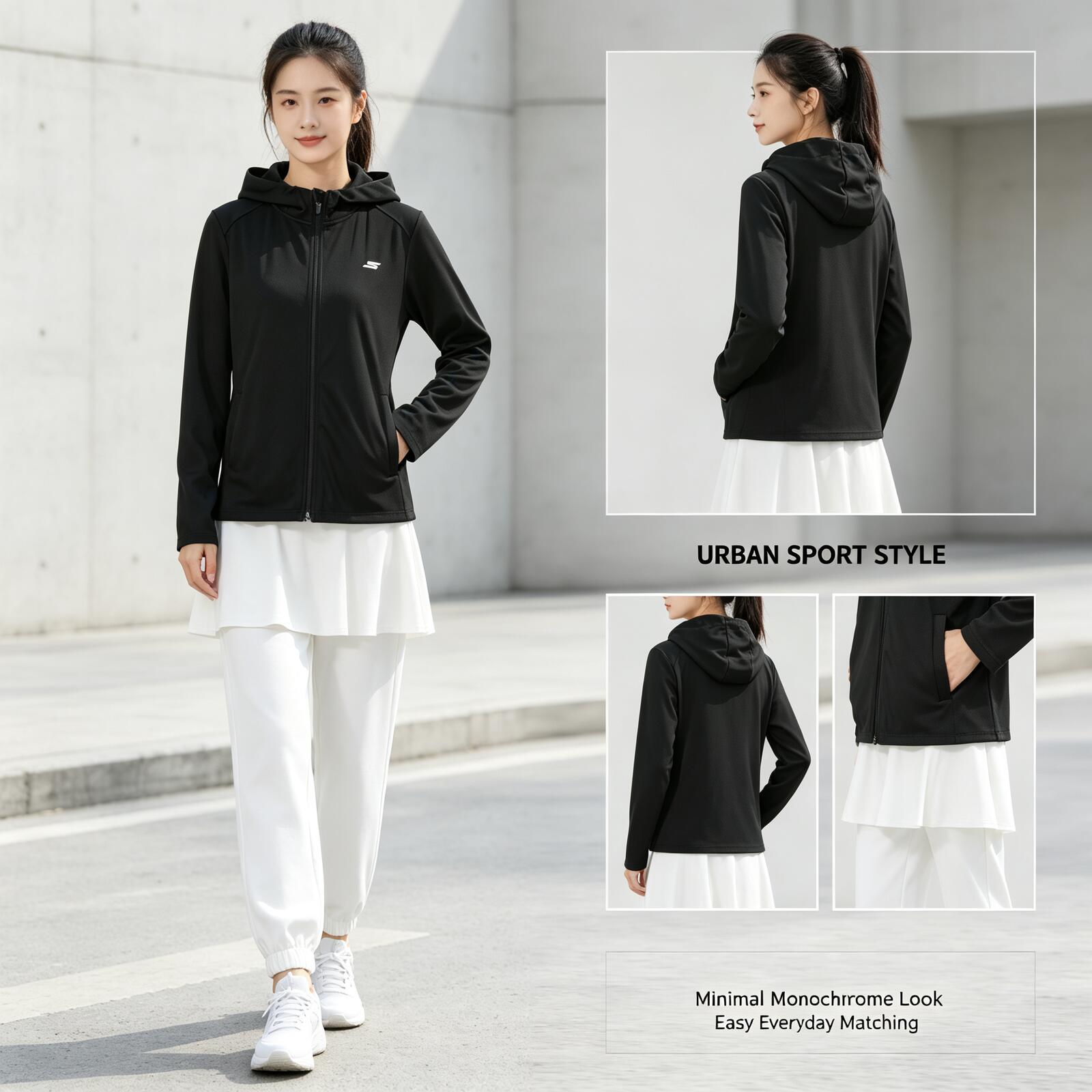 SKECHERS Chaqueta con capucha  - Outdoor Sport Coat reseña y precio